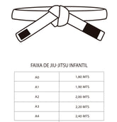 FAIXA DE JIU JITSU INFANTIL BRANCO